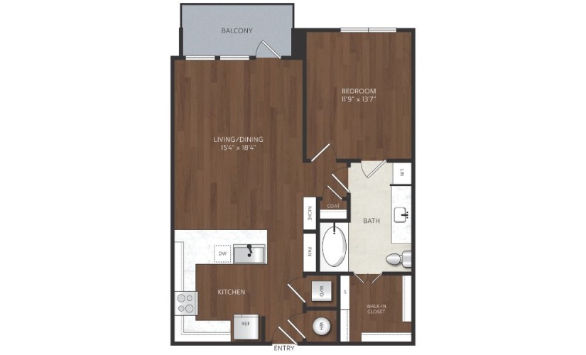 1 bedroom 1 bath apartment in uptown dallas